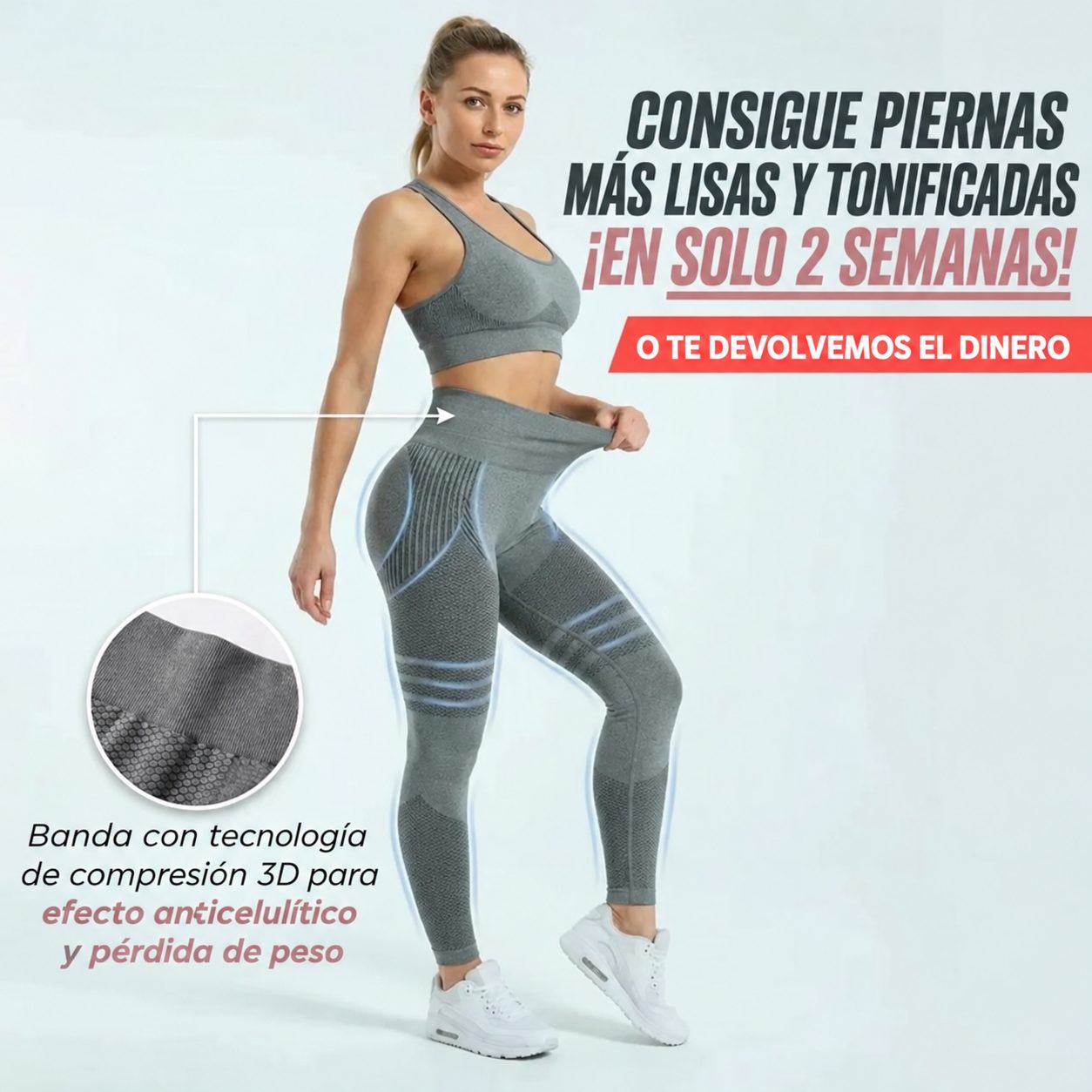 Calza CALFIT con banda de compresión 3D
